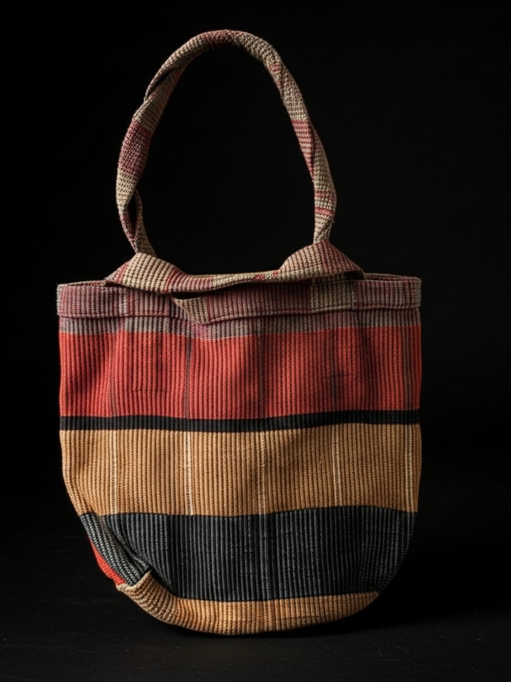 EUC Kelly Marshall Custom Woven Interiors Handwoven Archival Mayan Bag 10"X15"